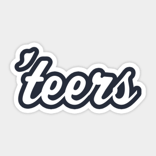 'teers Musketeer Script Sticker